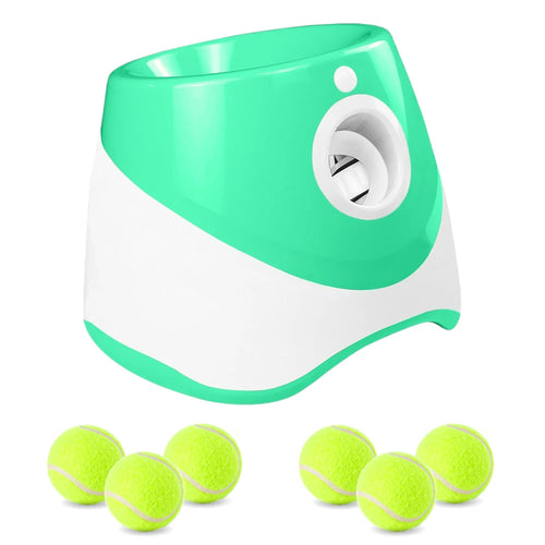 ThePetsHeavens™ | Automatic Dog Ball Launcher – 3 Distance Settings, USB Rechargeable Tennis Toy